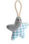 Dog chewing toy Hunter Salima With string Starfish Grey Puppies