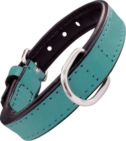 Dog collar Gloria Padded Turquoise (30 x 1,5 cm)