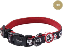 Dog collar Mickey Mouse Black M/L