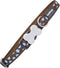 Dog collar Red Dingo Blue Brown Spots (1,5 x 24-36 cm)