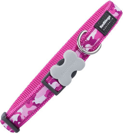 Dog collar Red Dingo Fuchsia Camouflage (2,5 x 41-63 cm)