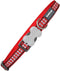 Dog collar Red Dingo Reflective Bones Red (1,5 x 24-36 cm)