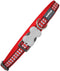 Dog collar Red Dingo Reflective Bones Red (2,5 x 41-63 cm)