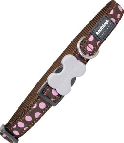 Dog collar Red Dingo Spots (1,2 x 20-32 cm)