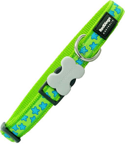 Dog collar Red Dingo Star Stars (2,5 x 41-63 cm)
