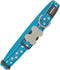 Dog collar Red Dingo Style Turquoise Stars (2,5 x 41-63 cm)