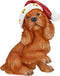 Dog with Christmas hat poly
