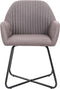 vidaXL - Eetkamerstoelen - draaibaar - 2 - st - stof - taupe