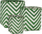 Mica Decorations Merlijn - Plantenmanden voor Buiten - Set van 3 - H20 x Ø18 cm H23 x Ø21 cm H26 x Ø24 cm - Donkergroen Wit (set van 3)