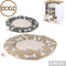 Dogi - Hondenkussen Met Bot Dessin - Zacht Fleece Hondenbed - 55x50x11cm - Hondenmand Beige / Bruin