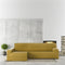 Hoes voor chaise longue met lange armleuning links Eysa BRONX Mosterd 170 x 110 x 310 cm