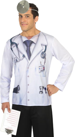 Dokter fop-shirt voor volwassenen - Verkleedkleding - M/L