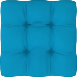 vidaXL - Palletkussen - 50x50x12 - cm - stof - blauw