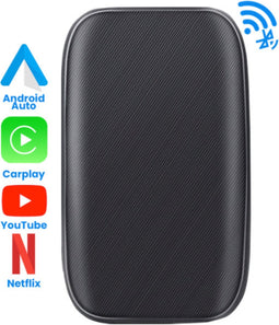 Dokx - Carplay dongle - Draadloze AI Dongle - geschikt voor Apple CarPlay & voor Android auto - 5GHZ - 8GB -128GB uitbereiding - Compact - Snel - Zwart