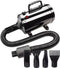 Dokx - Professionele Hondenfohn - Waterblazer voor Honden - Hondenfohn met 4 Opzetstukken - 2800W Verstelbaar Vermogen - Zwart