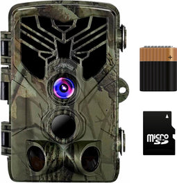 Dokx Wildcamera met Live video - Wildlife Camera 32MP met WIFI en Nachtzicht Incl. 32GB SD Kaart - 8AA Batterijen