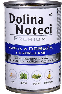 Dolina Noteci Premium kabeljauw-rijk met broccoli - nat hondenvoer - 400g