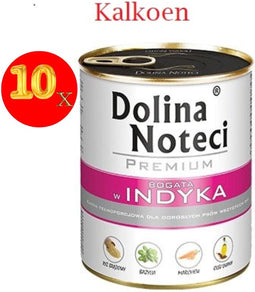 Dolina Noteci Premium kalkoen rijk - nat hondenvoer - 800g x10