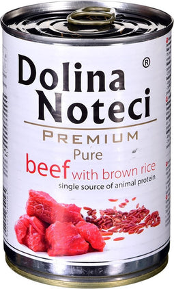 Dolina Noteci Premium Pure rundvlees rijk met bruine rijst - nat hondenvoer - 400g