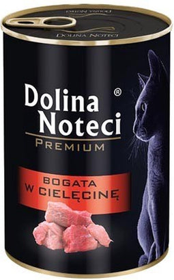 Dolina Noteci Premium rijk aan kalfsvlees - nat kattenvoer - 400g