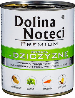 Dolina Noteci Premium wildrijk - nat hondenvoer - 800g