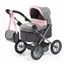 Doll pram BAYER Design 13033AB Trendy deep Gray, Pink