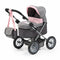 Doll pram BAYER Design 13033AB Trendy deep Gray, Pink