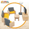 Doll's house dining room Woomax (6 Stuks)