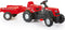 Dolu Ranchero Traptractor Met Aanhanger & Claxon Rood/zwart