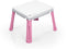 Dolu Zand-Watertafel + Accessoires Roze/Wit