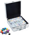 Domino dubbel 12 Mexican train, 91 stenen aluminium case