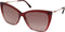 Jimmy Choo SEBA-S-7W5-BURG-SHADED - Zonnebril Dames - Ø 58 mm - Blauw/Zwart