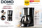DOMO DO708K Koffiezetapparaat - RVS - 1,5 l - zwart