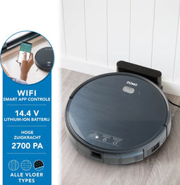 DOMO DO7296S Robotstofzuiger - Dweilsysteem - App