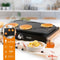 DOMO DO8717P Pannenkoekenmaker 'Family Crêpe' - wood design - 6 personen