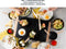 DOMO DO8719W Wok party set - 6 personen - Ook voor pannenkoeken - 1000 W - Houten handvaten
