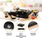 DOMO DO8719W Wok party set - 6 personen - Ook voor pannenkoeken - 1000 W - Houten handvaten