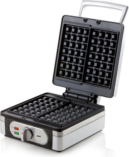 DOMO DO9047W/N Wafelijzer - Wafels 4x7 - RVS