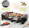 DOMO DO9186G Gourmetset - Raclette - Steengrill - Chill zone - 8 personen - PFAS-vrij - 1300W