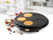DOMO DO9227P Pannenkoekenmaker - 2 soorten platen - 1 grote of 5 kleine pannenkoeken - 1500W