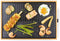 DOMO DO9271G Plancha Grill Bamboo Style - Grillplaat - Tafelgrill - Gourmet bakplaat voor op tafel - 8 personen - PFAS Vrij - 1800W - Bamboe