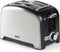 DOMO DO959T Broodrooster / Toaster - 2 sleuven - Opwarmrek - RVS