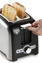 DOMO DO959T Broodrooster / Toaster - 2 sleuven - Opwarmrek - RVS