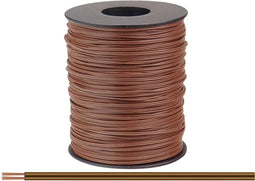 Donau Elektronik 114-88-100 Draad 2 x 0.08 mm² Bruin 100 m
