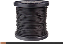 Donau Elektronik 218-11-100 Draad 2 x 0.14 mm² Zwart 100 m