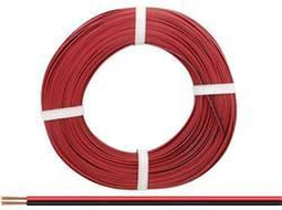 Donau Elektronik 218-5-25 Draad 2 x 0.14 mm² Rood/zwart 25 m
