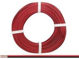 Donau Elektronik 218-50 Draad 2 x 0.14 mm² Rood, Zwart 50 m