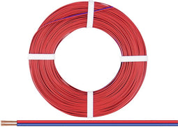 Donau Elektronik 225-020-25 Draad 2 x 0.25 mm² Rood-blauw 25 m