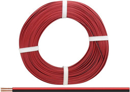 Donau Elektronik 250-01-25 Draad 2 x 0.50 mm² Rood, Zwart 25 m