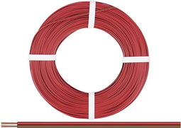 Donau Elektronik 250-08-25 Draad 2 x 0.50 mm² Rood, Bruin 25 m